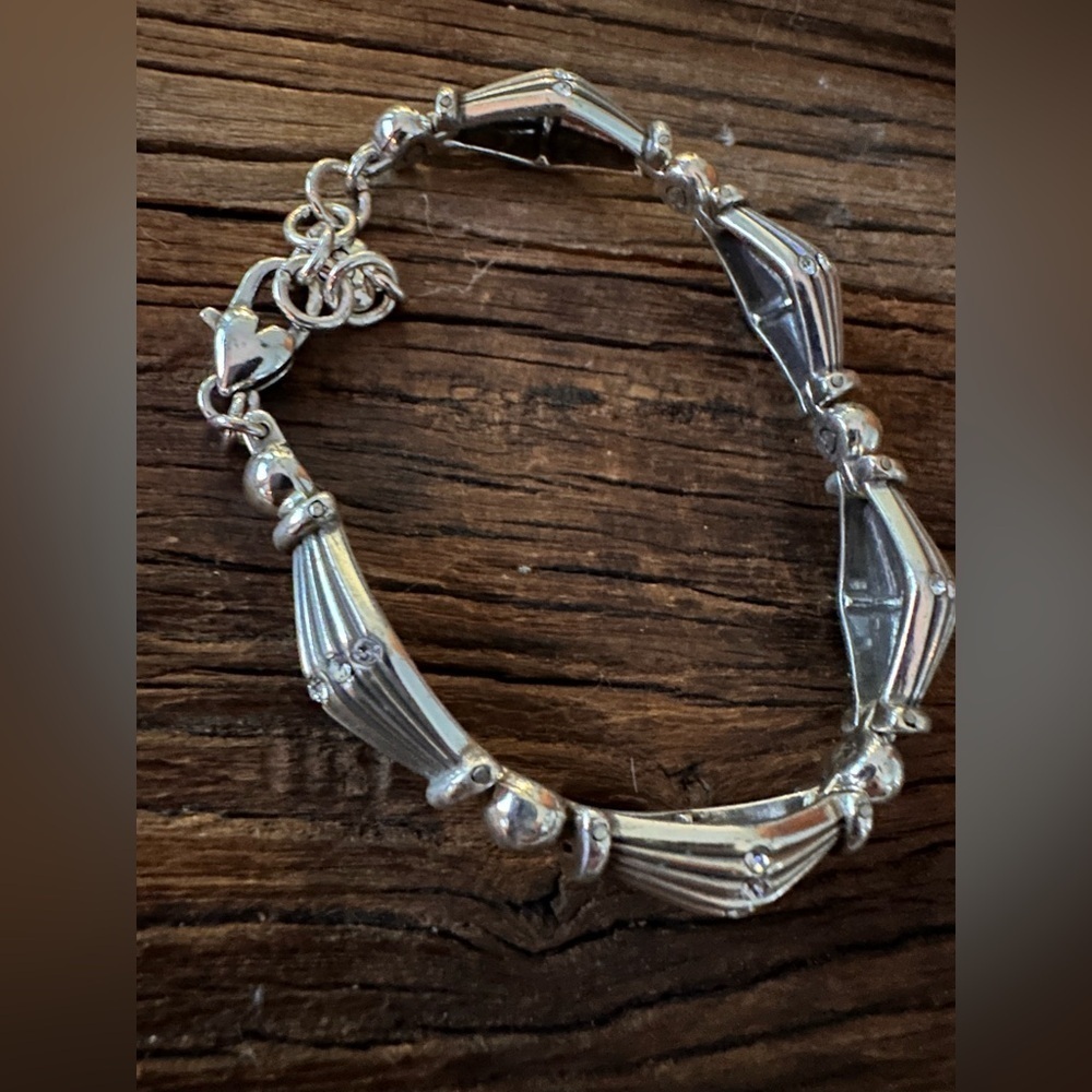 Brighton ❤️ Vintage Geometric Swarvorski Crystal Encrusted Bracelet - Retired